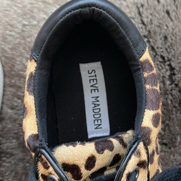 Steve Madden Bertie Platform Sneaker in Leopard Print Cowhide. Size 7M. EUC. - Picture 6 of 14